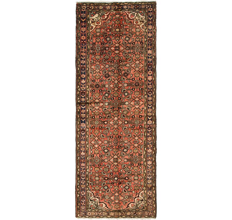 3' 7 x 9' 9 Hossainabad Persian Run...