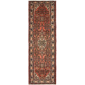 3' 7 x 10' 7 Hamedan Persian Runner ...