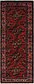 3' 9 x 10' Hamedan Persian Runner Rug thumbnail image 1