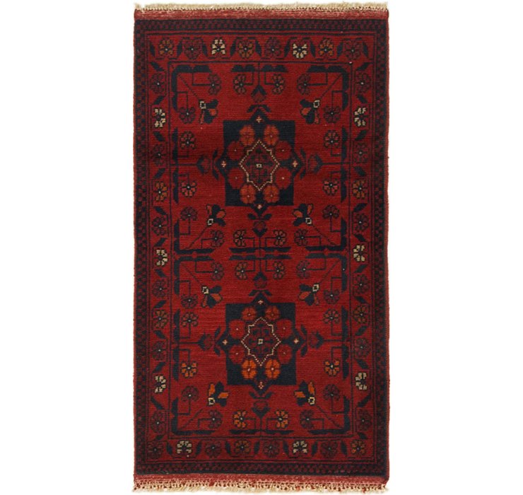 HandKnotted 1' 10 x 3' 5 Khal Mohammadi Rug