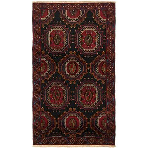 Unique Loom 3' 6 x 6' 1 Balouch Persian Rug