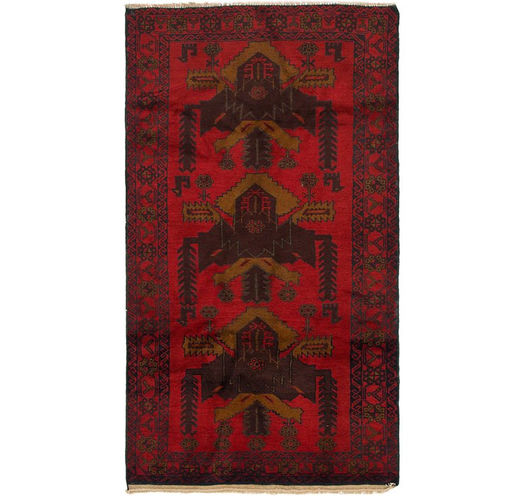 3' 7 x 6' 5 Balouch Persian Rug