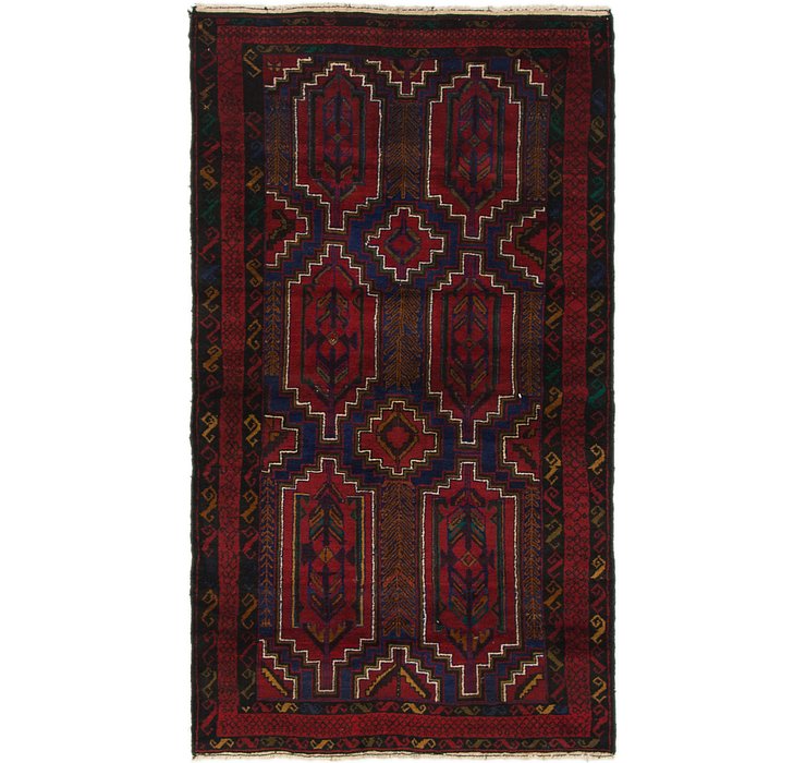 3' 6 x 6' 3 Balouch Persian Rug