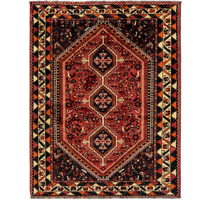 5' 4 x 6' 10 Ghashghaei Persian Rug