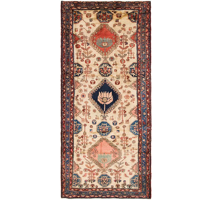 4' 4 x 9' 8 Hamedan Persian Runner ...