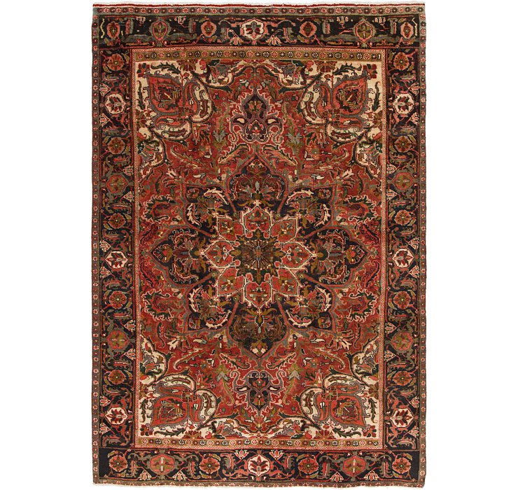 7' 2 x 10' 2 Heriz Persian Rug