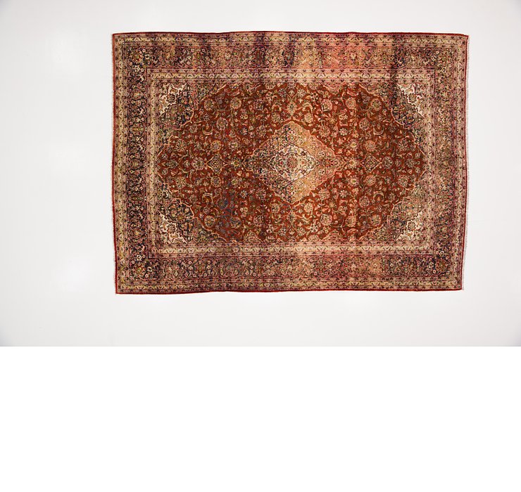 9' 9 x 13' 5 Kashan Persian Rug