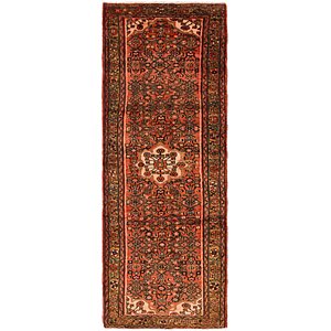 3' 8 x 9' 10 Hossainabad Persian Run...