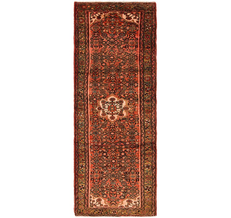 3' 8 x 9' 10 Hossainabad Persian Run...