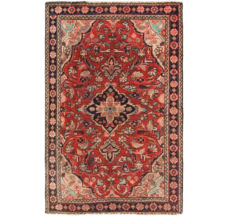 4' x 6' 6 Hamedan Persian Rug