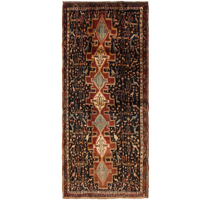 5' x 11' 2 Senneh Persian Runner Rug