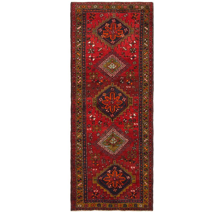 3' 9 x 9' 7 Meshkin Persian Runner ...
