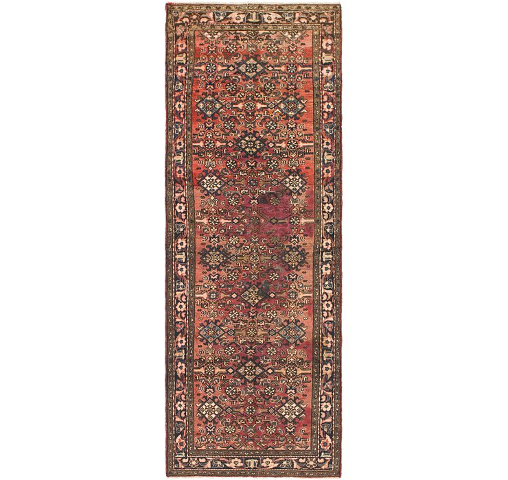 HandKnotted 3' 2 x 10' Hossainabad Persian Run...