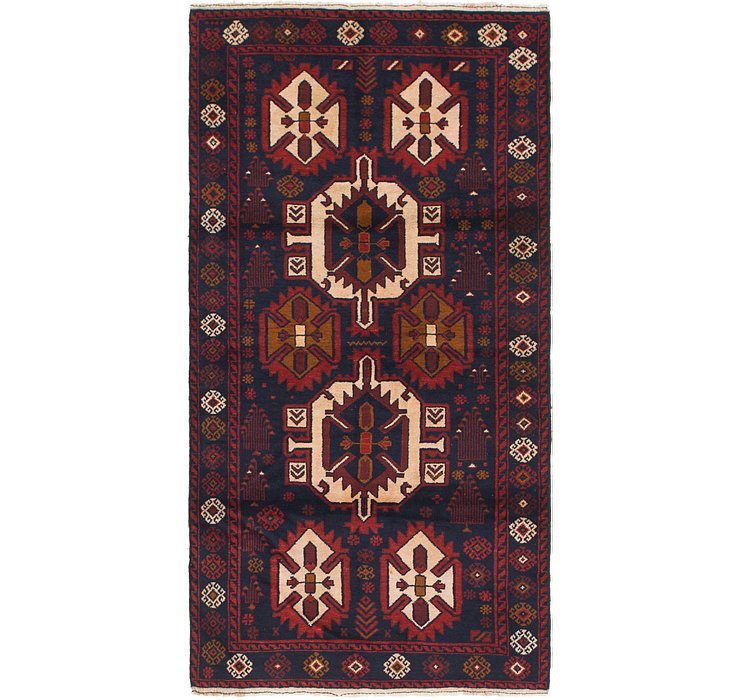 3' 6 x 6' 9 Balouch Persian Rug