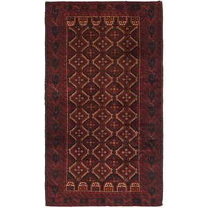 3' 6 x 6' 4 Balouch Persian Rug