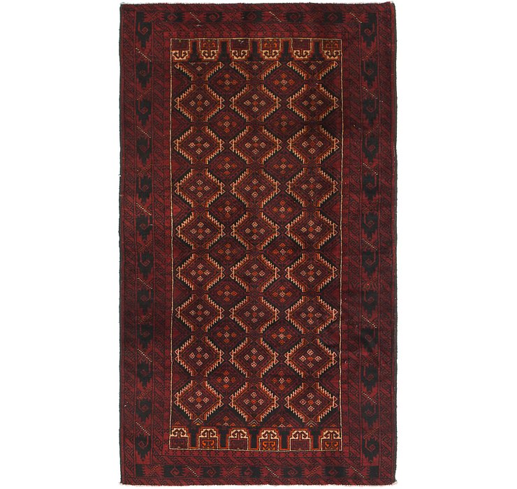 3' 6 x 6' 4 Balouch Persian Rug