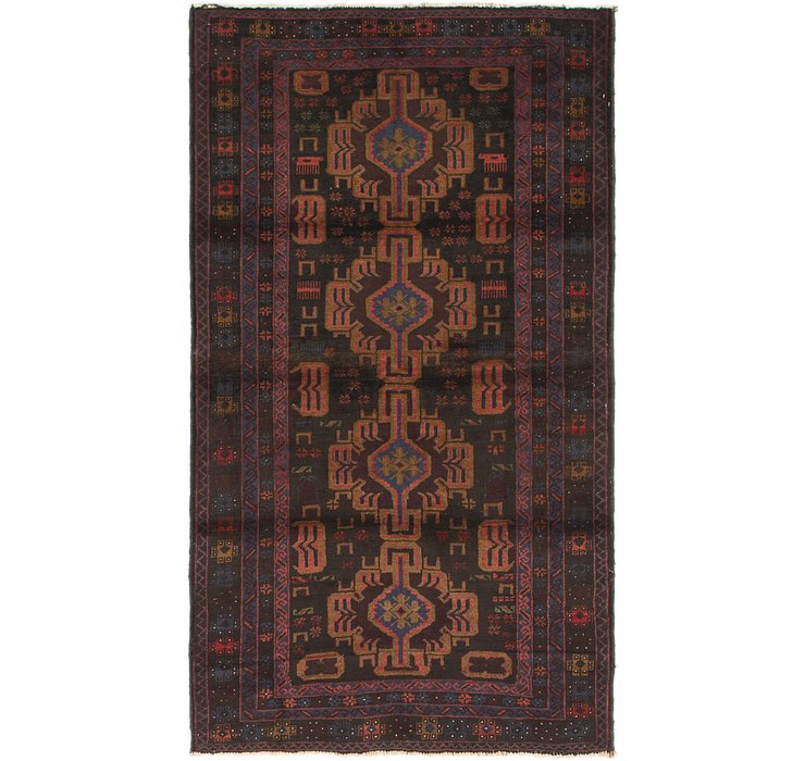 HandKnotted 3' 9 x 6' 9 Balouch Persian Rug