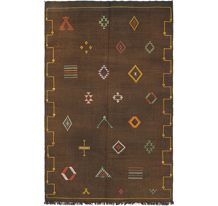 HandKnotted 5' 9 x 9' 2 Moroccan Oriental Rug