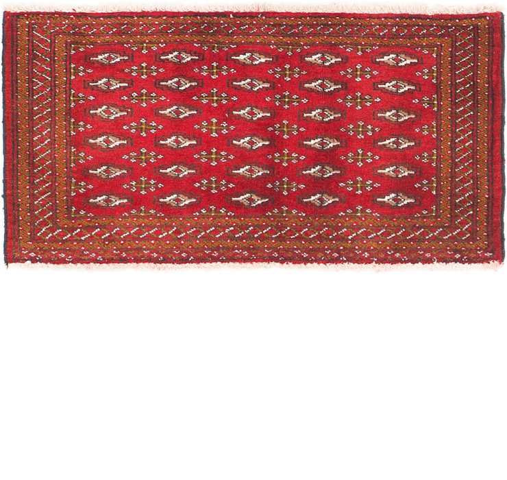 1' 8 x 3' 4 Torkaman Persian Rug