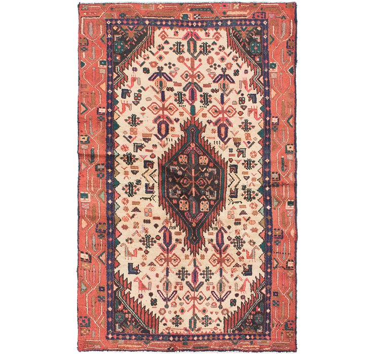 3' 5 x 5' 9 Mazlaghan Persian Rug