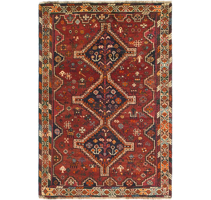 3' 7 x 5' 6 Ghashghaei Persian Rug