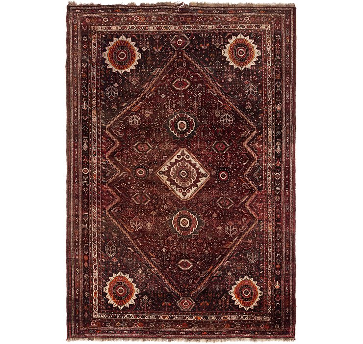 7' 2 x 10' 6 Ghashghaei Persian Rug