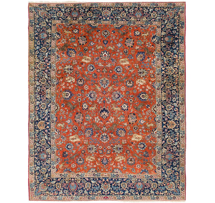 9' 9 x 12' 4 Mashad Persian Rug