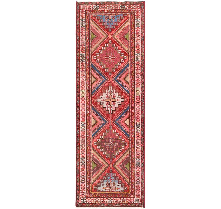 HandKnotted 3' 5 x 10' 5 Hamedan Persian Runner ...