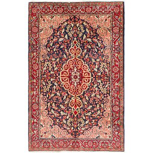 4' 5 x 7' 2 Sarough Persian Rug