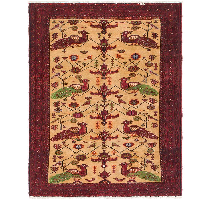 4' 4 x 5' 5 Bokhara Oriental Rug
