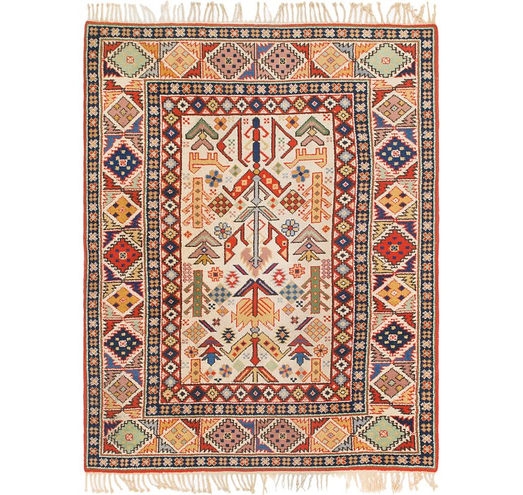 HandKnotted 6' 10 x 9' Moroccan Rug