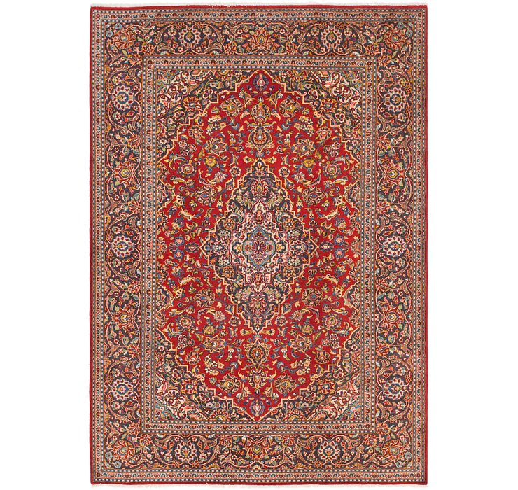 7' 2 x 10' Kashan Persian Rug