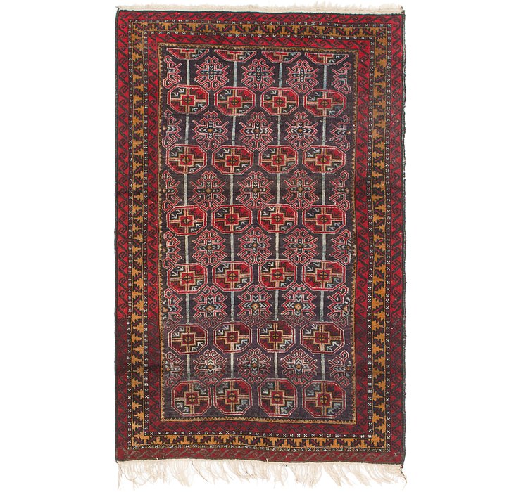 3' 8 x 6' 2 Balouch Persian Rug