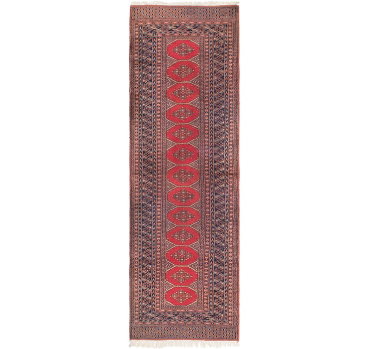 HandKnotted 3' x 10' Bokhara Oriental Runner...