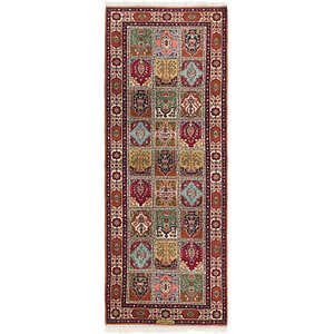 3' x 8' 4 Tabriz Persian Runner Rug