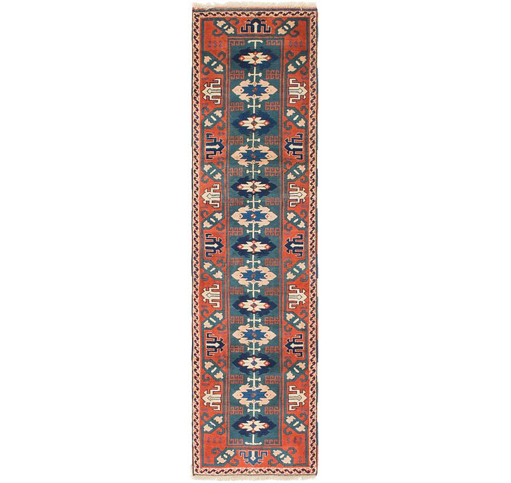 2' 9 x 10' 5 Kars Oriental Runner Rug