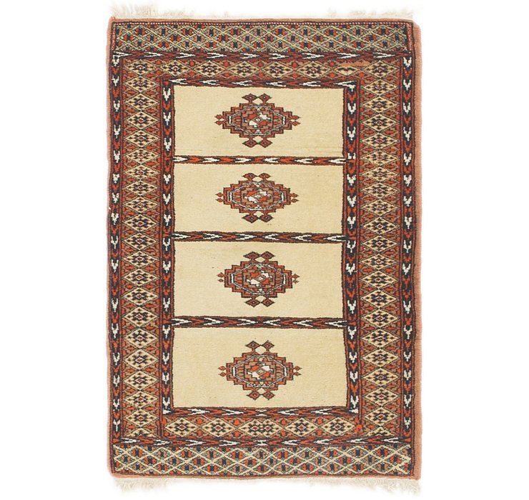 2' x 3' 2 Bukhara Oriental Rug