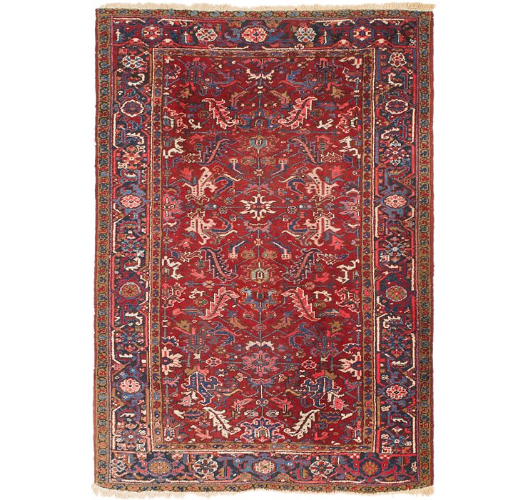 6' 8 x 9' 8 Heriz Persian Rug