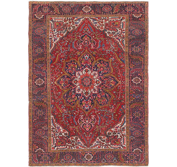 8' 3 x 11' 10 Heriz Persian Rug