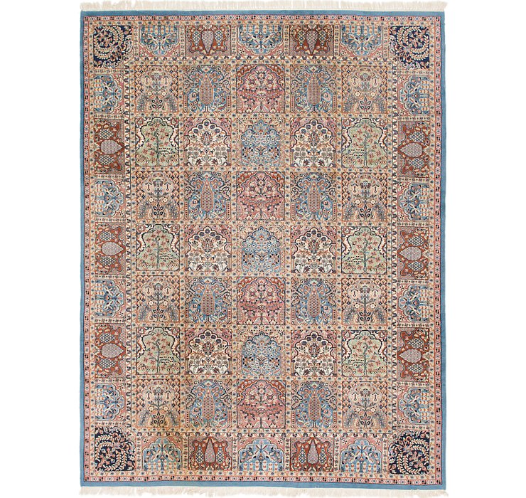 9' x 12' Tabriz Oriental Rug
