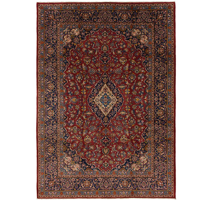 7' 8 x 11' 2 Kashan Persian Rug