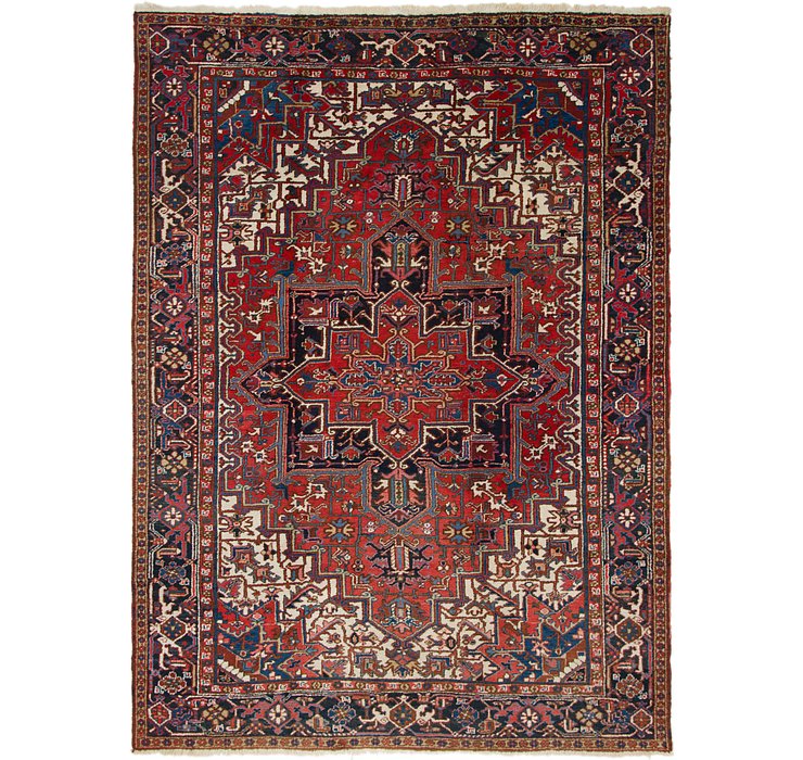 8' x 11' Heriz Persian Rug