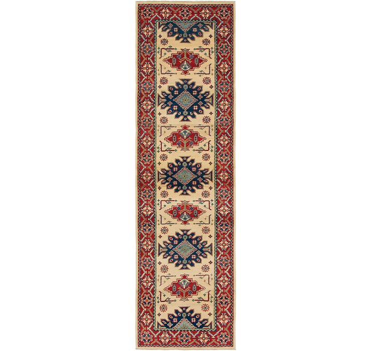 2' 9 x 10' Kazak Runner Rug