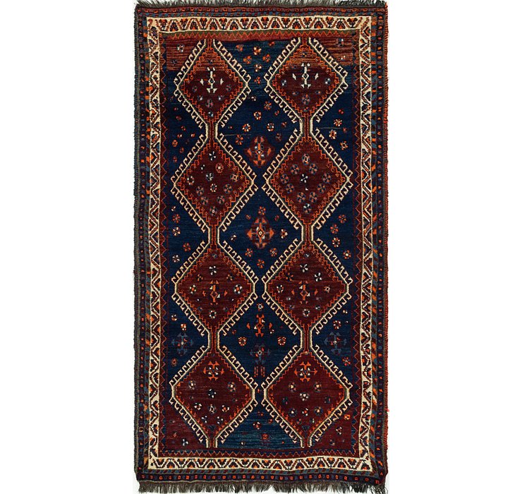 4' 2 x 8' Ghashghaei Persian Rug
