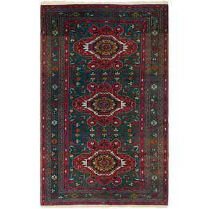 Unique Loom 4' 7 x 7' 7 Kazak Oriental Rug