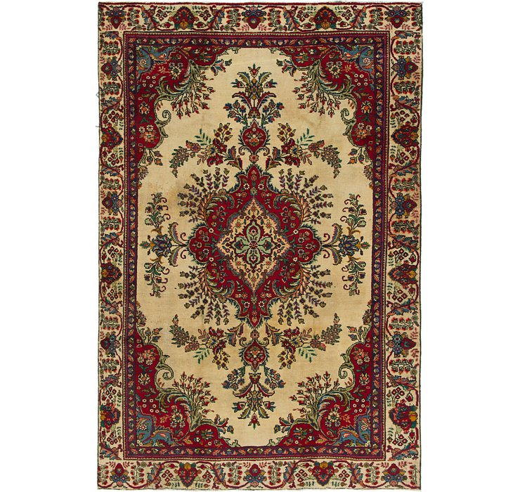 6' 2 x 9' 6 Tabriz Persian Rug