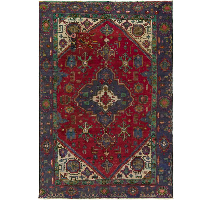 6' x 8' 10 Tabriz Persian Rug