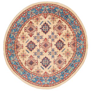 HandKnotted 6' 5 x 6' 6 Kazak Round Rug