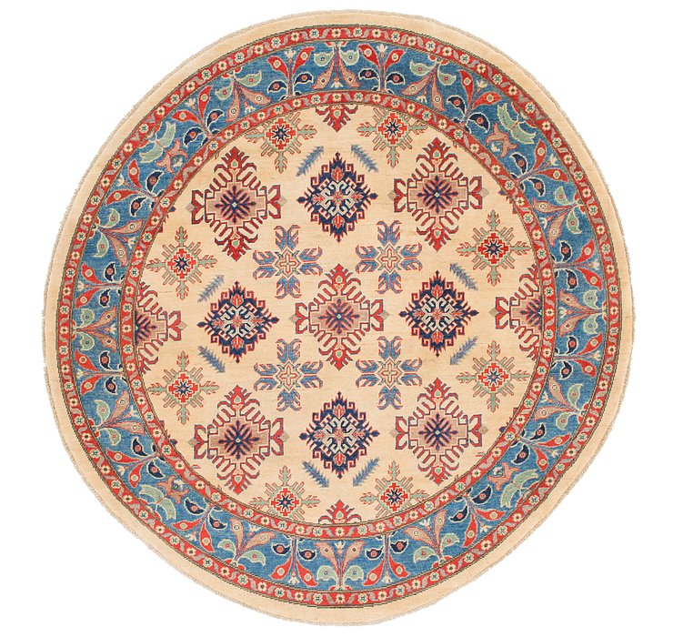 HandKnotted 6' 5 x 6' 6 Kazak Round Rug