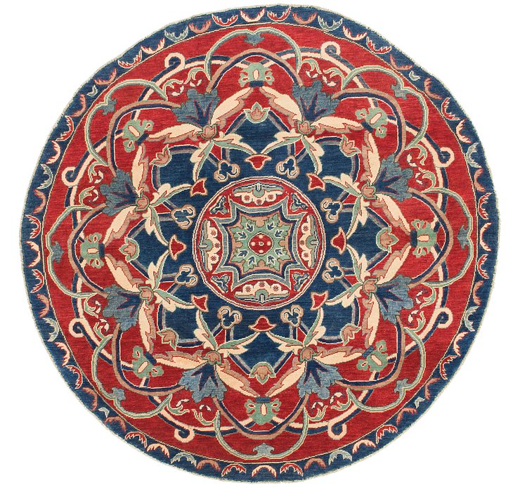 HandKnotted 6' 5 x 6' 5 Kazak Round Rug
